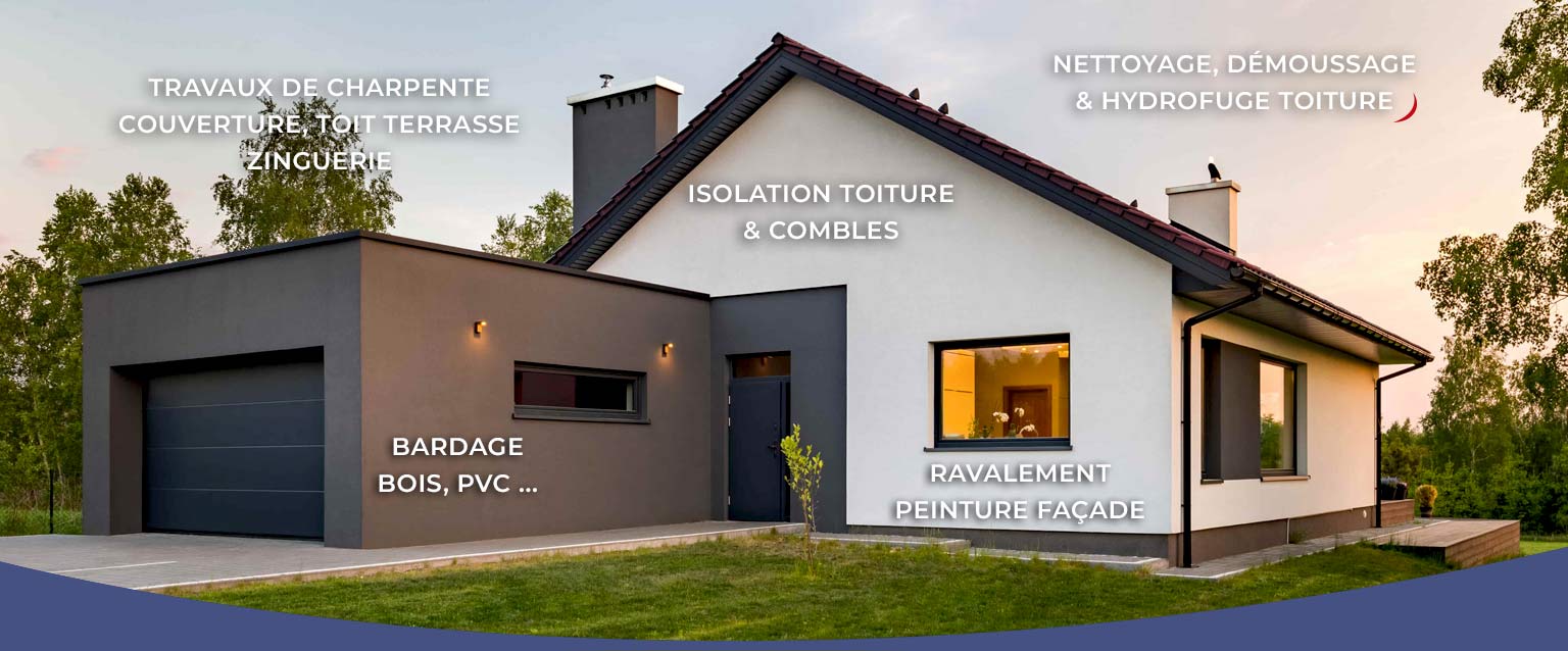 LEFT COUVERTURE : artisan couvreur dans l’Essonne (91) : Travaux de charpente, couverture, zinguerie, nettoyage démoussage peinture hydrofuge toiture, étanchéité toit terrasse, isolation toit / comble, ravalement peinture façade et pose de bardage bois, pvc… ... à ÉTIOLLES