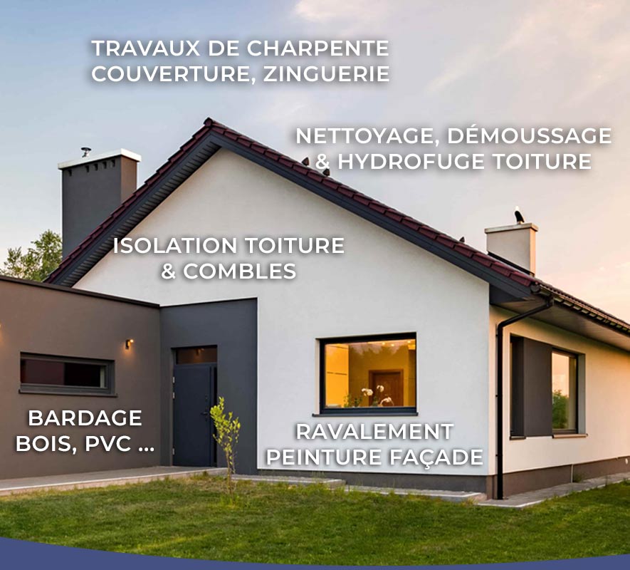 LEFT COUVERTURE : artisan couvreur dans l’Essonne (91) : Travaux de charpente, couverture, zinguerie, nettoyage démoussage peinture hydrofuge toiture, étanchéité toit terrasse, isolation toit / comble, ravalement peinture façade et pose de bardage bois, pvc… ... à ÉTIOLLES